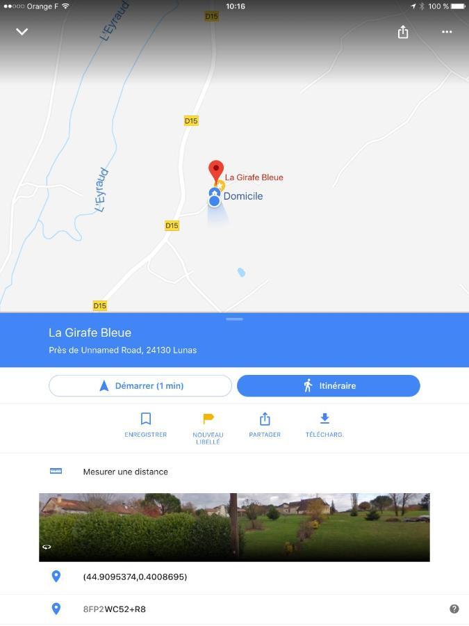 La Girafe Bleue Bed and Breakfast Lunas  Εξωτερικό φωτογραφία